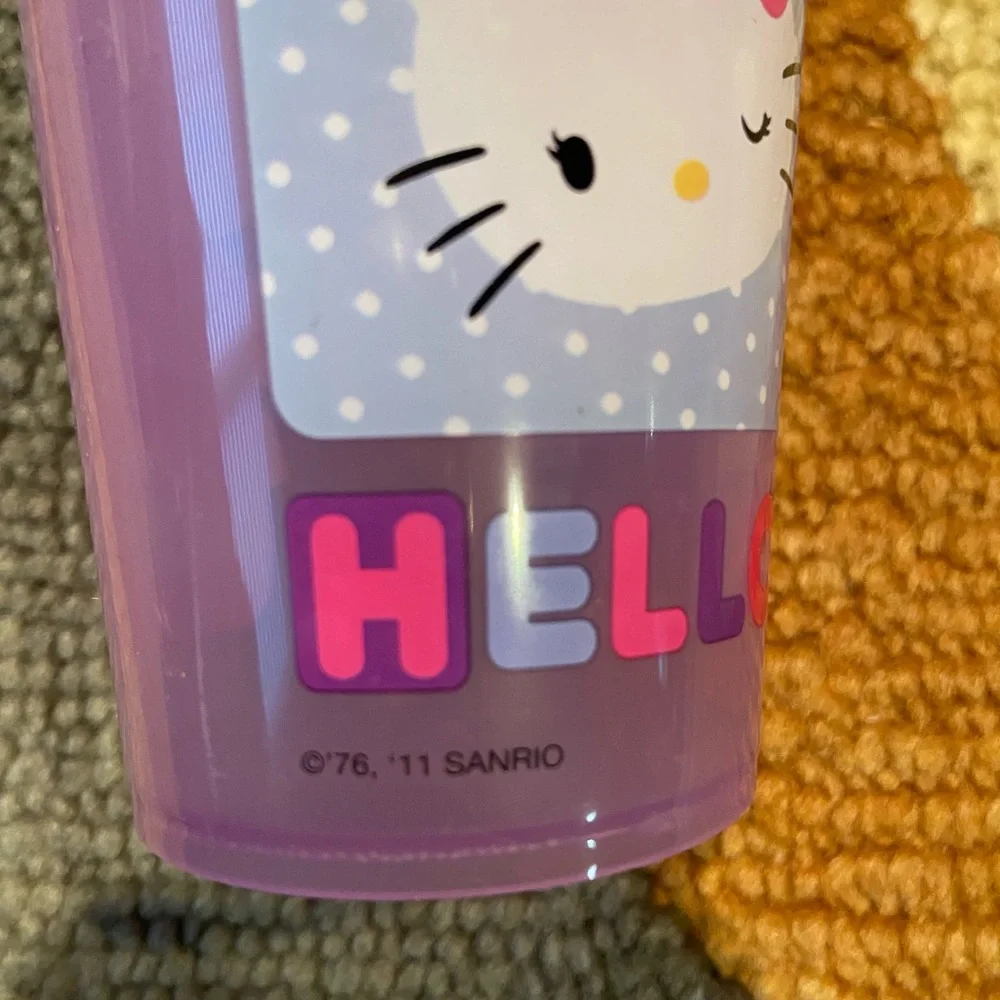 Hello Kitty Sanrio y2k 90’s Retro Zak Designs Small Plastic Drinking Cup